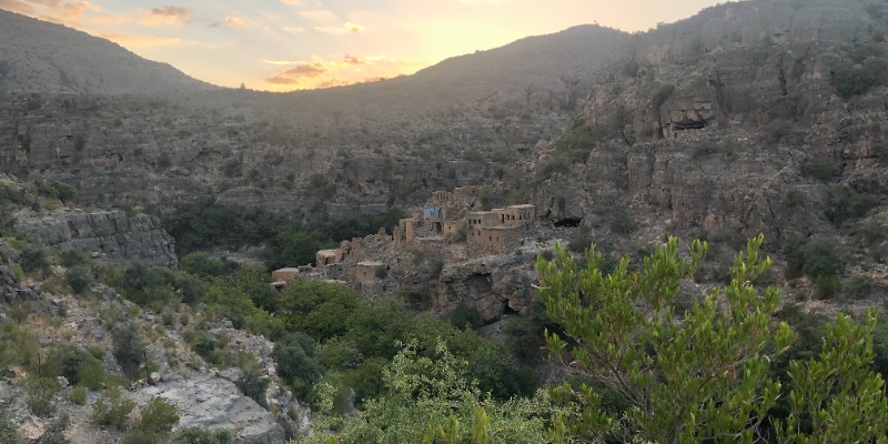 Wadi Bani Habib Village View