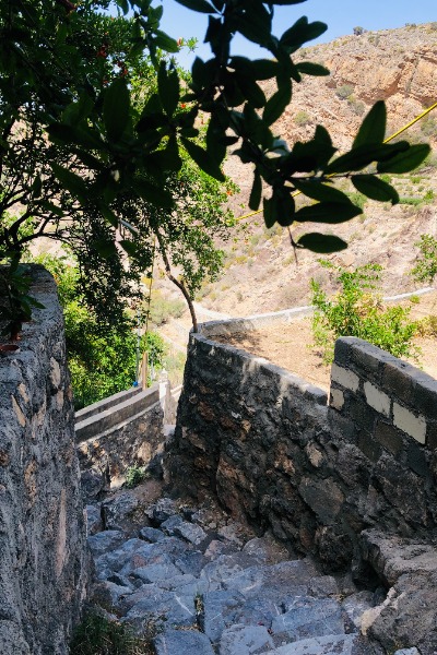 Hiking trail in Jebel Akhdar