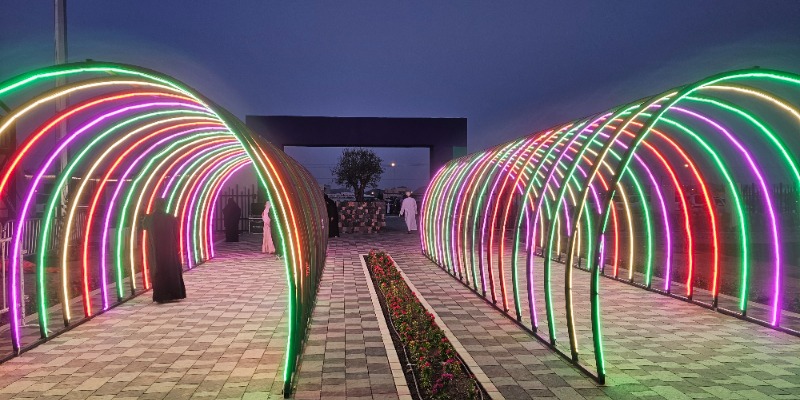 Aanush Blogs - Lights at Jebel Akhdar Park 
